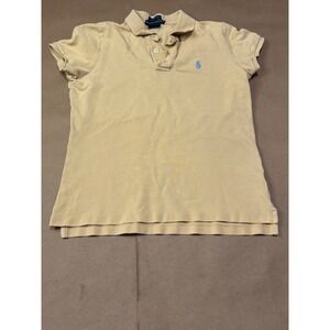 Ralph Lauren Yellow Polo Shirt Womens Size M